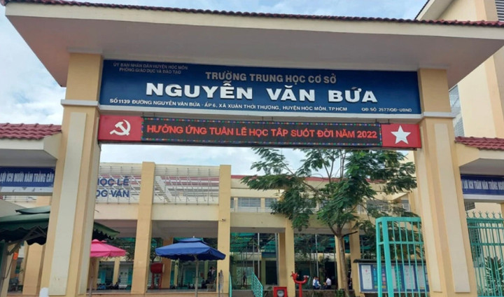 Trường THCS Nguyễn Văn Bứa. (Ảnh: Facebook)