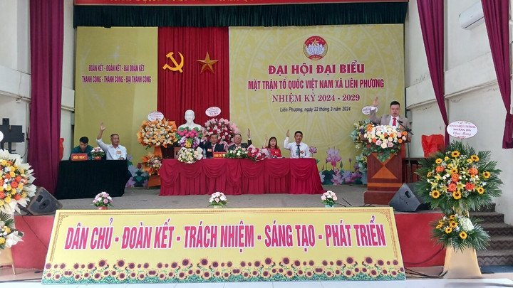 Đại hội đại biểu MTTQ xã Liên Phương diễn ra trong không khí dân chủ, đoàn kết, trách nhiệm.