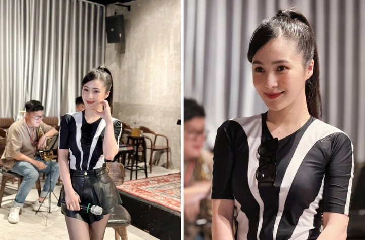 Hương Tràm tập luyện cho đêm diễn tại Hà Nội.