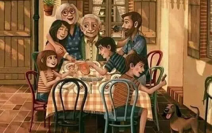 Đợi ông khỏe lại, hôm qua nhà tôi mới tổ chức họp gia đình.