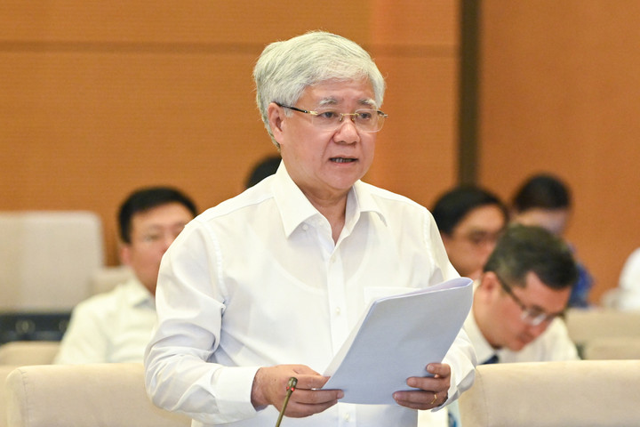 Chủ tịch Ủy ban Trung ương Mặt trận Tổ quốc Việt Nam Đỗ Văn Chiến. (Ảnh: Duy Linh)