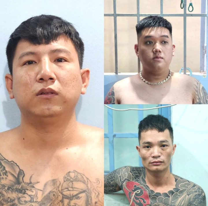 Trần Văn Sinh, Lê Vũ Hoàng Tươi và Huỳnh Văn Minh Nhựt bị bắt tại TP Long Khánh, Đồng Nai.