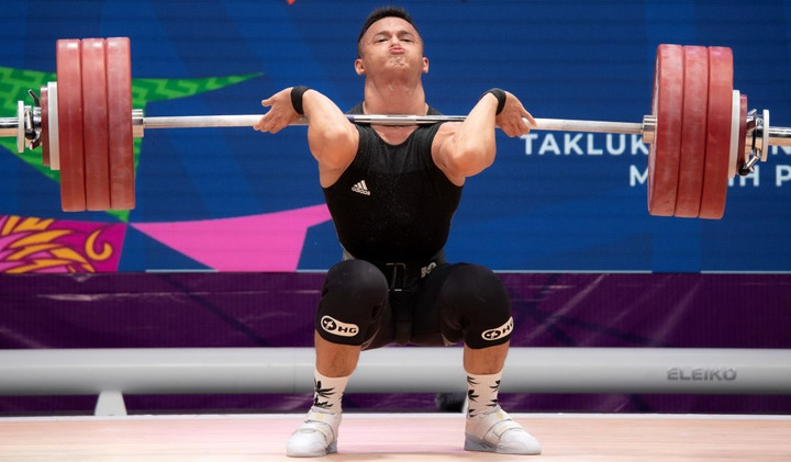 Rizki Juniansyah đang tích cực tập luyện để chuẩn bị tranh tài ở Olympic 2024.