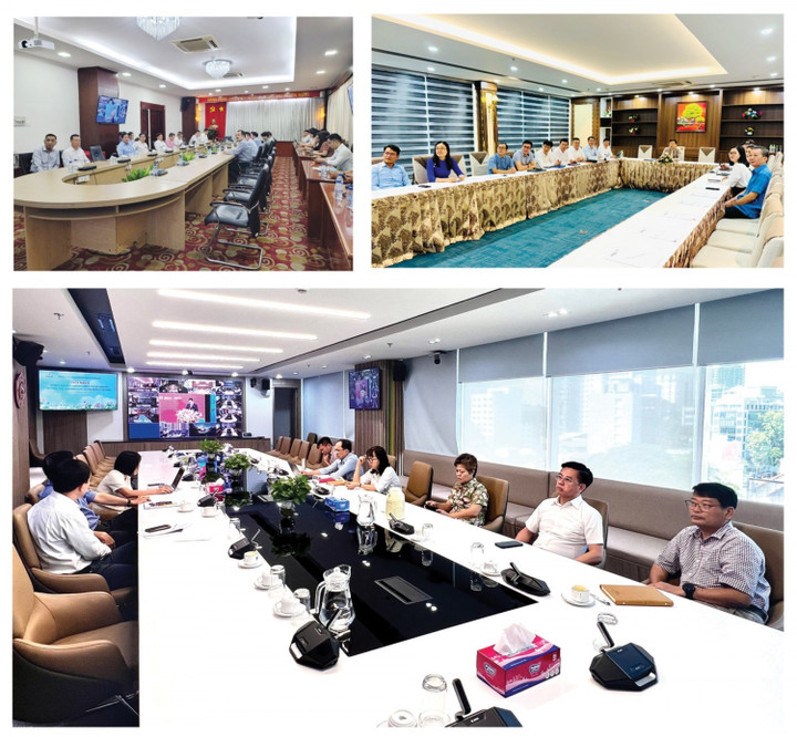 Các điểm cầu trực tuyến.