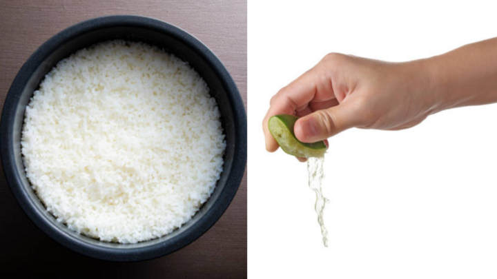 Vắt vài giọt nước cốt chanh vào nồi cơm trước khi nấu, cơm sẽ thơm, tơi mềm, hạt gạo trắng, rất dễ xới. (Ảnh: Istock)