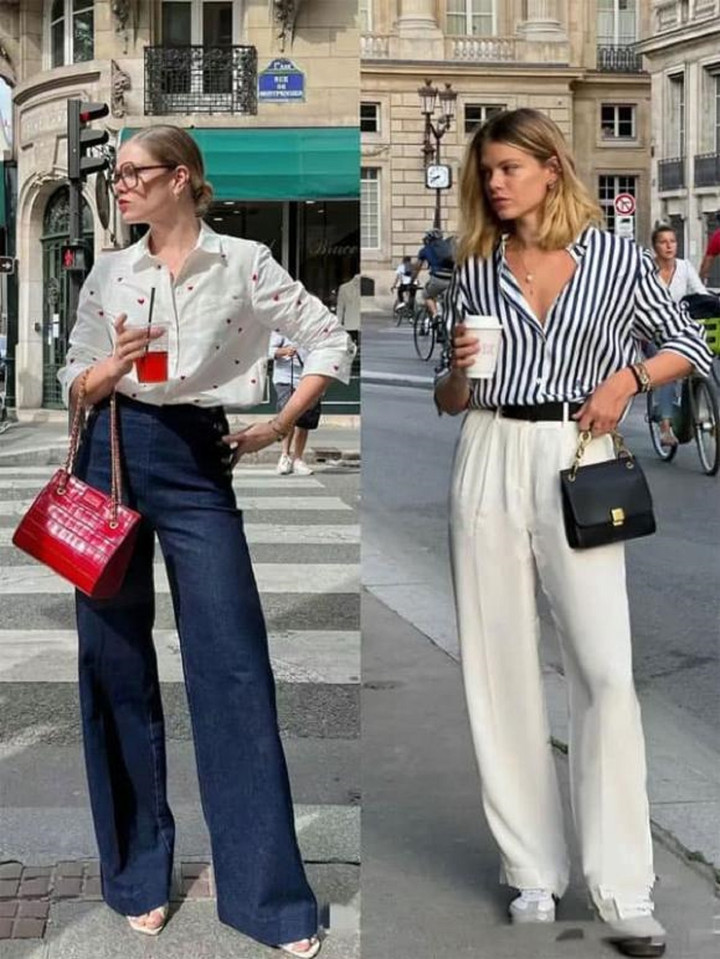 Sơ mi chính là chiếc áo mang vẻ đẹp giản dị và thanh lịch mà ngay cả phụ nữ 40 tuổi cũng có thể tự tin diện.