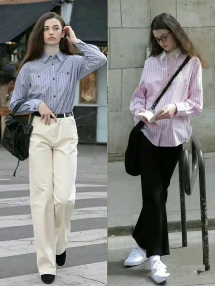 Hãy chọn sơ mi kẻ sọc nếu muốn "ăn gian" chiều cao.