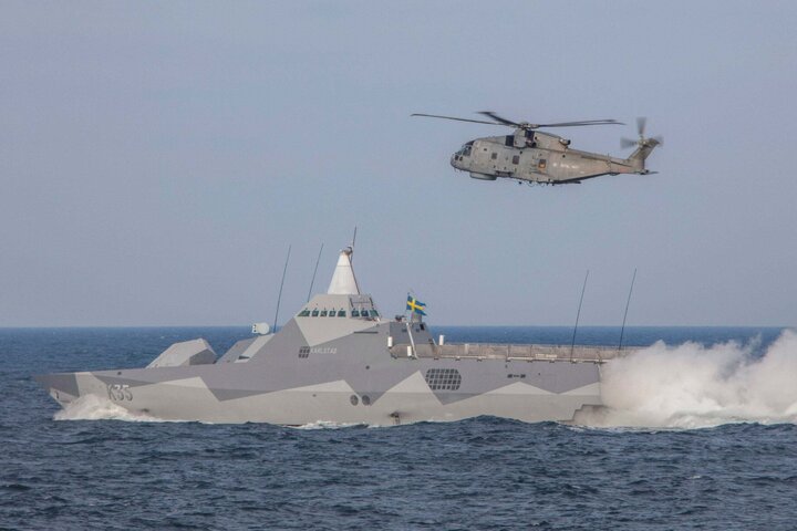 Visby-class stealth ship of the Swedish Navy. (Photo: Dan Rosenbaum)