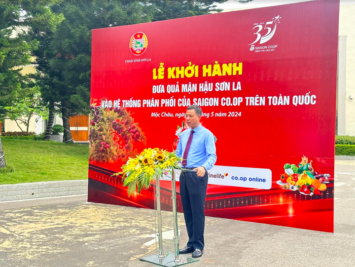 Ông Nguyễn Thành Công – Phó Chủ tịch UBND tỉnh Sơn La phát biểu.