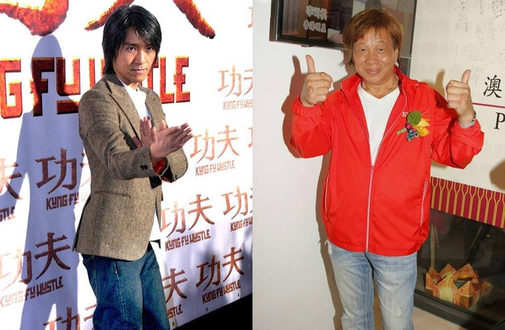 Mối quan hệ giữa Lương Tiểu Long (áo đỏ, bên phải) và Châu Tinh Trì hiện nay đã không thể cứu vãn được.