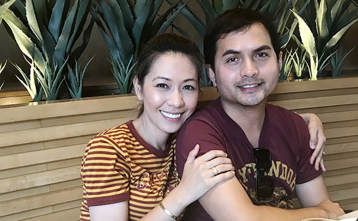 Đức Tiến và bà xã Bình Phương.