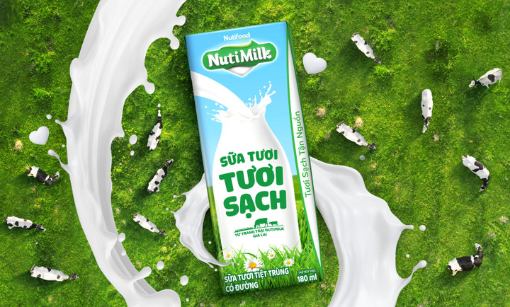 Sữa tươi tươi sạch NutiMilk dinh dưỡng chuẩn cao chào sân với diện mạo bắt mắt - 1