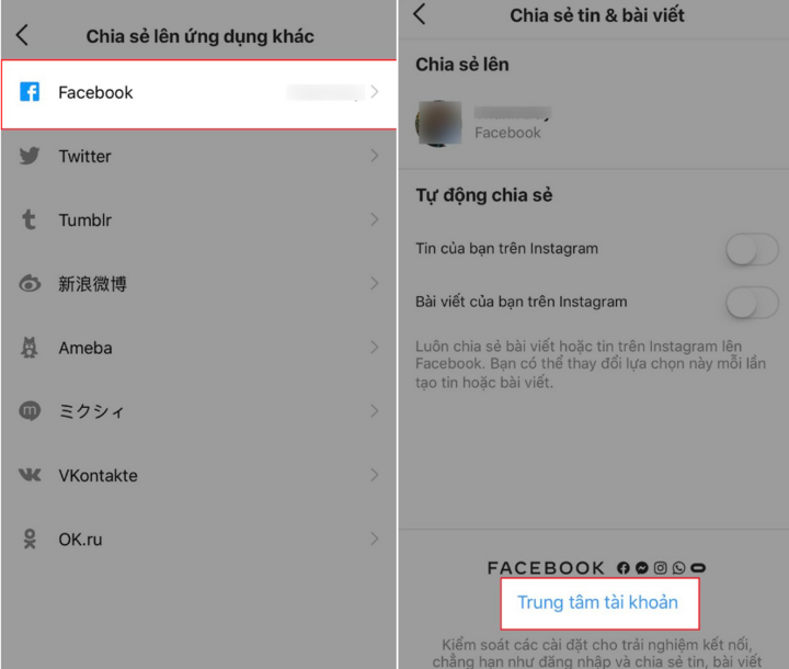 Cách hủy liên kết Instagram với Facebook siêu dễ - 5