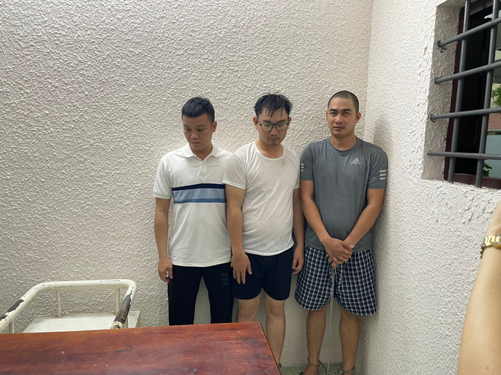 Tô Văn Thanh, Nguyễn Tiện, Huỳnh Hồng Danh (từ trái sang). (Ảnh: C.A)