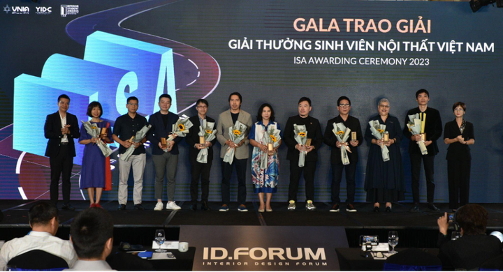 Hội đồng giám khảo giải thưởng Sinh viên thiết kế nội thất Việt Nam 2023.