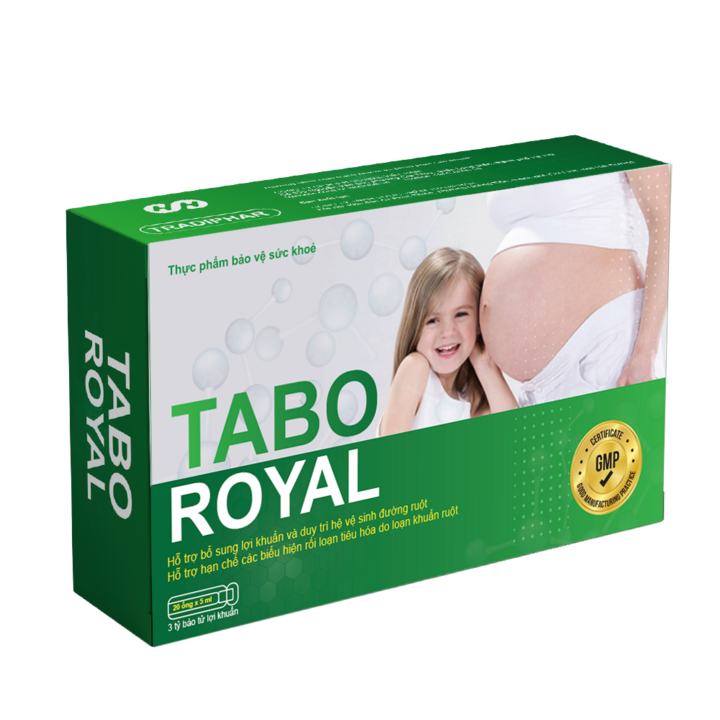 Siêu lợi khuẩn Tabo Royal - Xử lý triệt để táo bón và giảm nhanh đau rát.