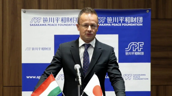 Ngoại trưởng Hungary Peter Szijjarto. (Ảnh: RT)