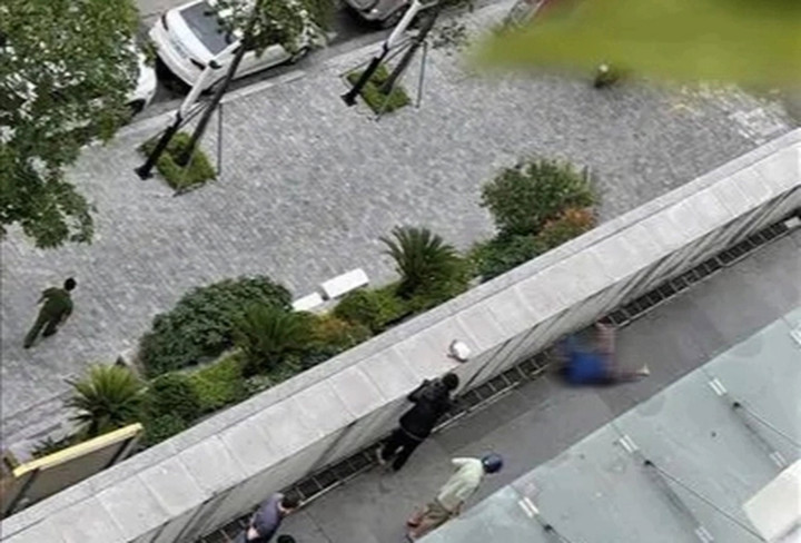 Hiện trường nơi phát hiện người phụ nữ tử vong.