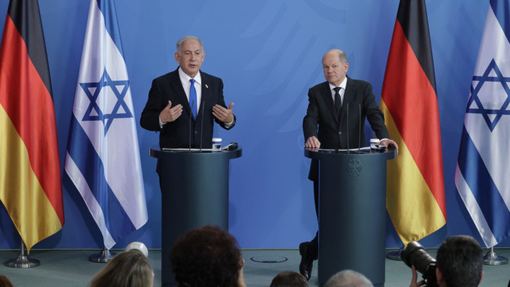 Thủ tướng Israel Benjamin Netanyahu và Thủ tướng Đức Olaf Scholz.