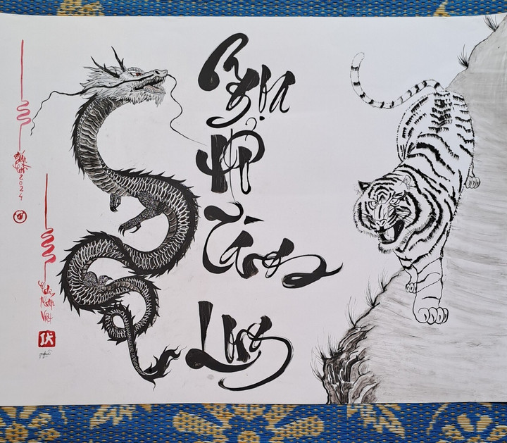 Cậu bé lớp 4 ở Đắk Lắk 'gây mê' trên TikTok nhờ tài vẽ tranh đẹp mê ly - 8