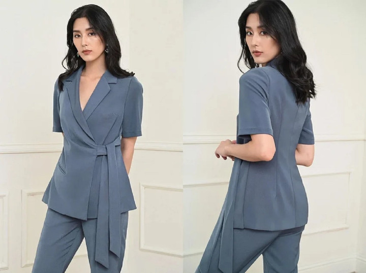 Bạn muốn có vẻ ngoài hiện đại, năng động và chỉn chu khi đến công sở ngày hè đừng quên diện những set vest lửng.