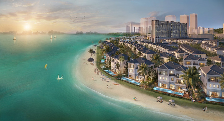 Grand Bay Halong Villas tọa lạc tại Bán đảo 3, Khu đô thị vịnh biển Halong Marina.