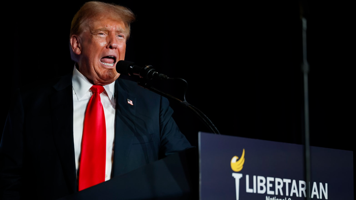 Ông Trumpt tại đại hội toàn quốc đảng Tự do ở Washington DC. (Ảnh: Getty)