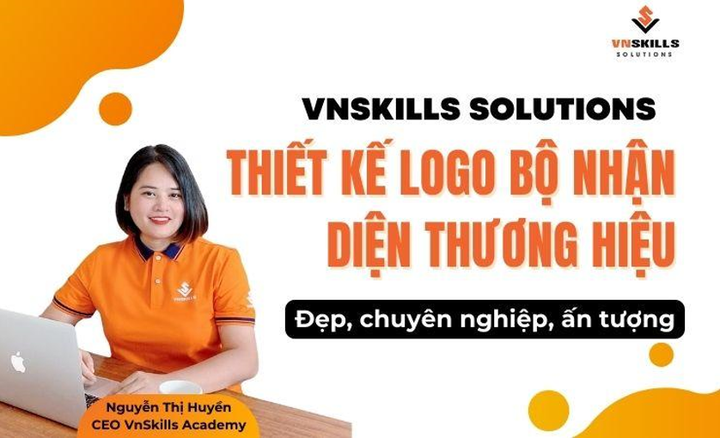 VnSkills Solutions thiết kế logo bộ nhận diện thương hiệu công ty đẹp - 1