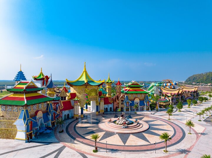 Công viên Thần thoại với thiết kế lấy cảm hứng từ câu chuyện Sơn Tinh - Thủy Tinh. (Nguồn ảnh: Chủ đầu tư Khu du lịch Quốc tế Đồi Rồng)