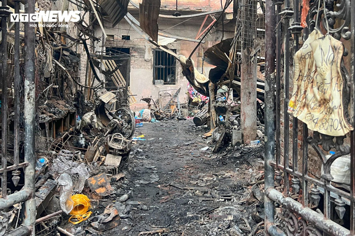 Hiện trường vụ cháy. (Ảnh: Viên Minh)