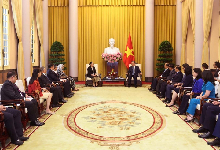 Chủ tịch nước Tô Lâm tiếp Đại sứ các nước ASEAN và Timor Leste đến chào và chúc mừng.