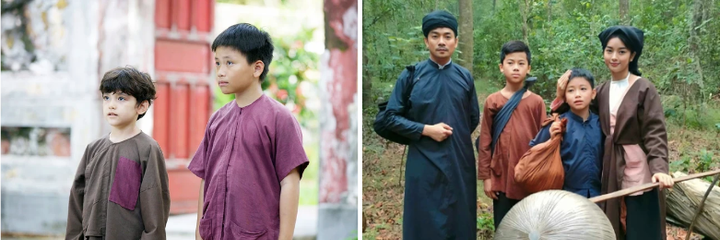 Các diễn viên trong phim "Vầng trăng thơ ấu".