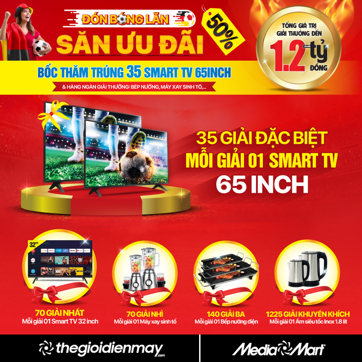 Siêu thị điện máy lớn 'mạnh tay' giảm giá kích cầu trước mùa Euro 2024 - 2