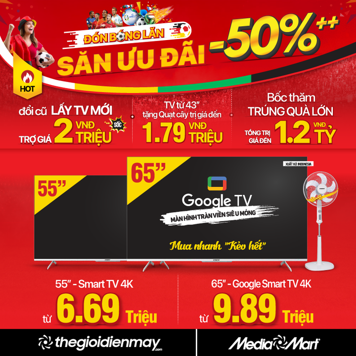 Siêu thị điện máy lớn 'mạnh tay' giảm giá kích cầu trước mùa Euro 2024 - 3