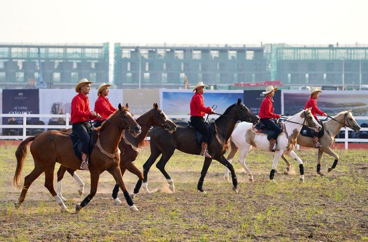 Học viện có quy mô 30 ha, gồm nhà đón tiếp hiện đại, 300 chuồng chăm sóc ngựa chuyên nghiệp, các khu tập luyện đa cấp độ, sân đa năng biểu diễn ngựa rộng gần 1 ha cùng khán đài trên cao, đường đua ngựa giải trí, khu cưỡi ngựa địa hình băng đồng, bệnh viện thú y cao cấp cùng các khu vực chăm sóc sức khỏe ngựa như khu máy tập cho ngựa, khu đóng móng…