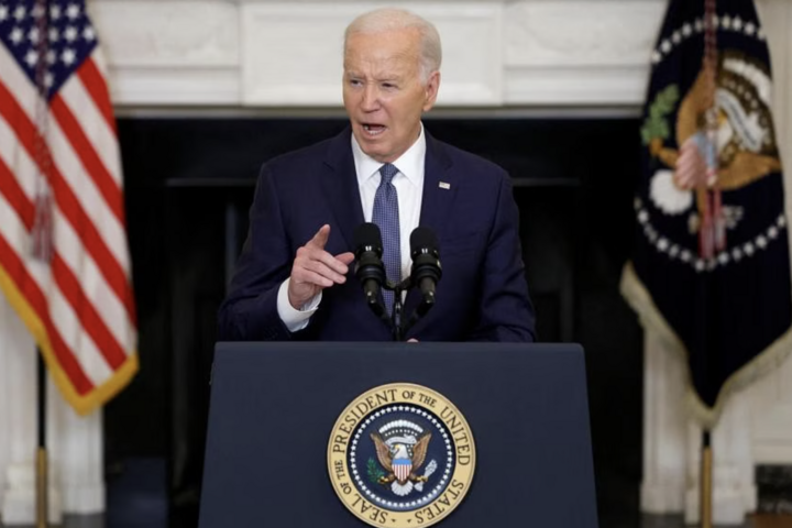 Tổng thống Mỹ Joe Biden phát biểu về Trung Đông tại Nhà Trắng ngày 31/5. (Ảnh: Reuters)
