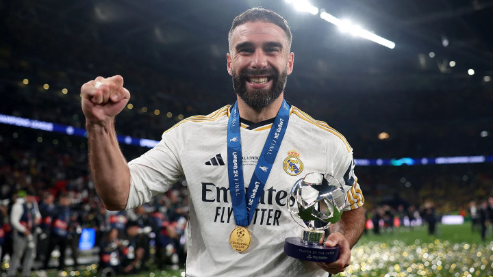 Carvajal được bầu chọn là cầu thủ xuất sắc nhất trận chung kết UEFA Champions League