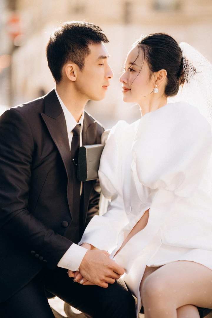 Midu hé lộ loạt ảnh cưới lãng mạn ở Paris, Pháp.