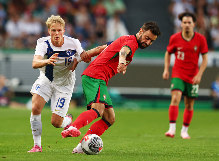 Bồ Đào Nha đánh bại Phần Lan trong trận giao hữu. (Ảnh: Reuters)