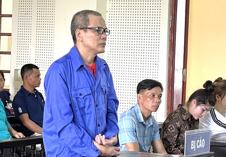 Bị cáo Lô Xuân Chiển tại phiên toà.