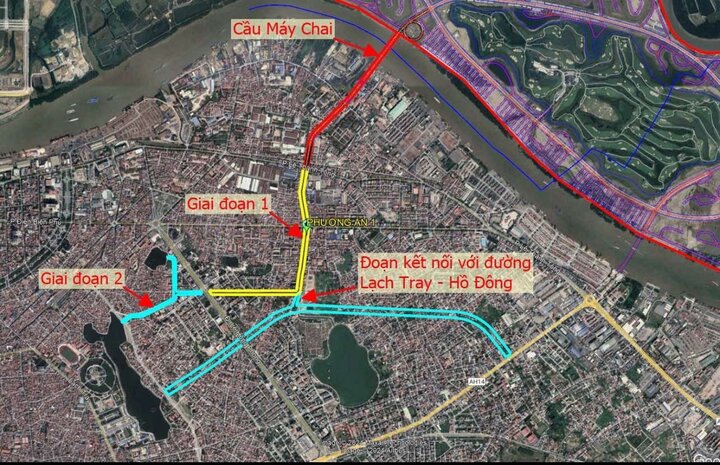 Kết nối của cầu cầu Hoàng Gia (Máy Chai) được tăng cường với tuyến đường rộng 24m nối từ đường Lê Thánh Tông tới đường Lê Hồng Phong.