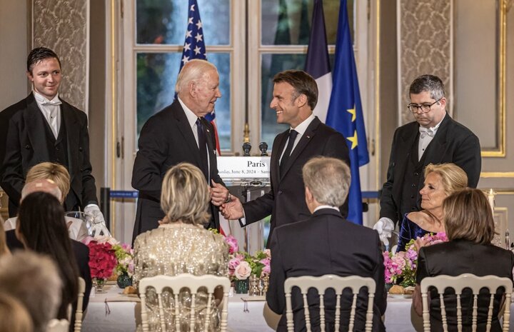 Tổng thống Pháp Emmanuel Macron và Tổng thống Mỹ Joe Biden. (Ảnh: Reuters)