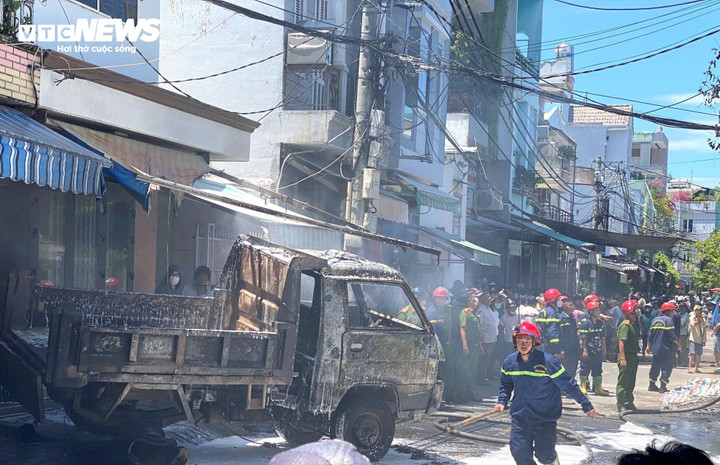 Hiện trường vụ hỏa hoạn.
