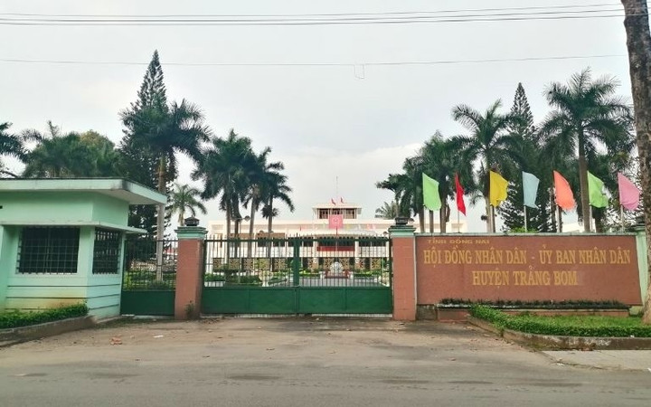 Trụ sở HĐND - UBND huyện Trảng Bơm. (Ảnh: CTV)