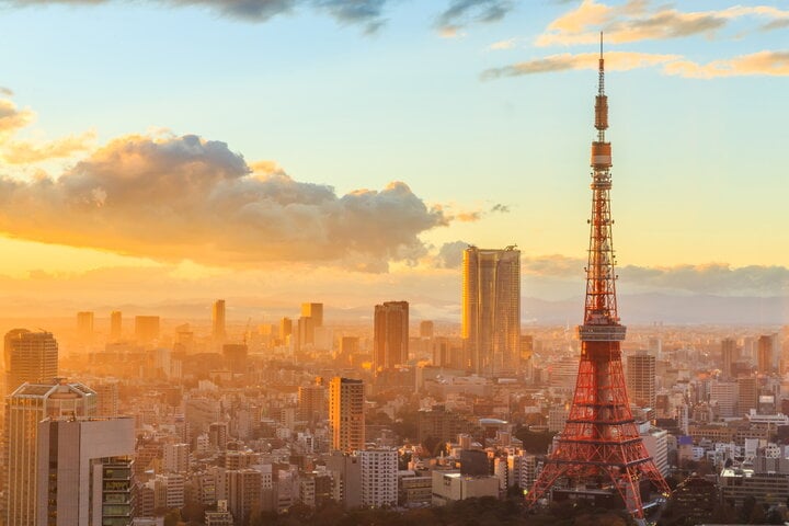 Tòa tháp Tokyo.