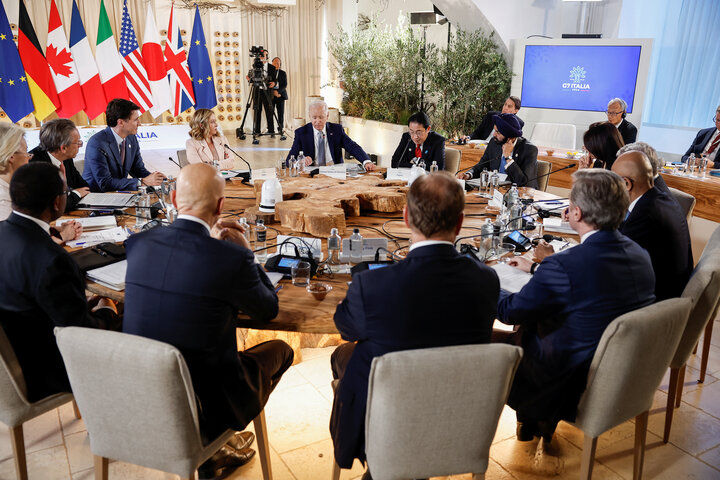 G7 đồng ý cho Ukraine vay 50 tỷ USD từ tài sản bị đóng băng của Nga trong tuyên bố chung sau thượng đỉnh tại Italy. (Ảnh: Reuters)