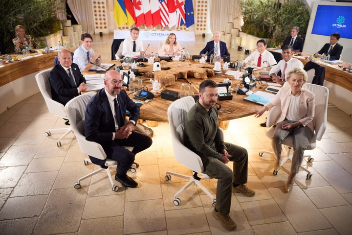 Các nước G7 đã nhất trí về khoản vay 50 tỷ USD cho Ukraine. (Ảnh: Reuters)