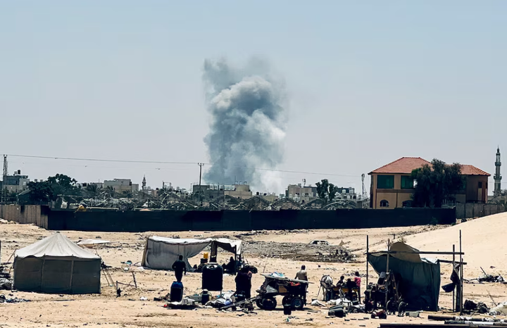 Thành phố Rafah hồi đầu tháng 6. (Ảnh: Reuters)