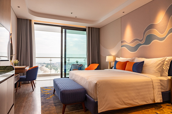 Phòng nghỉ tiêu chuẩn cao cấp với tầm view hướng biển.