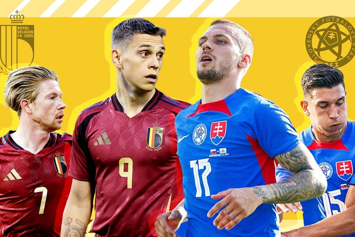 Bỉ chạm trán Slovakia ở trận ra quân vòng bảng EURO 2024.
